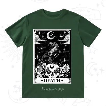 Purplehecate The Crow Death Tarot T-Shirt