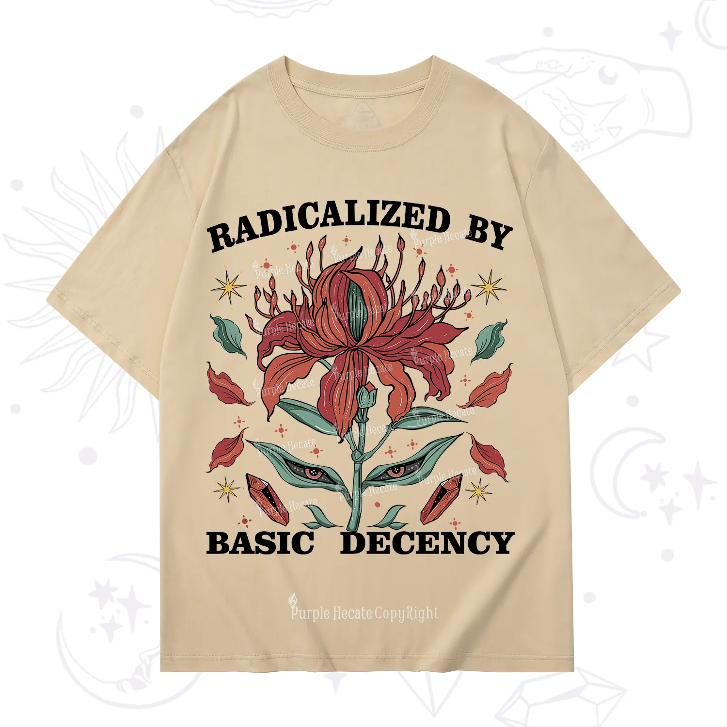 Purplehecate Radicalized By Basic Decency T-Shirt