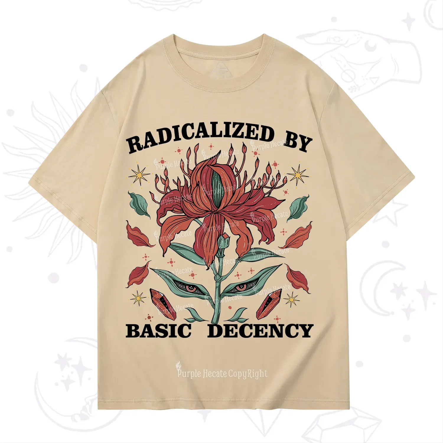 Purplehecate Radicalized By Basic Decency T-Shirt