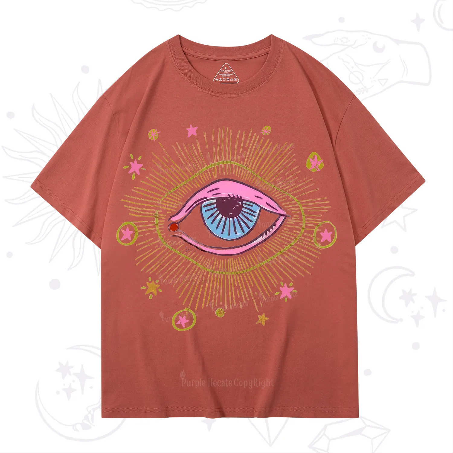 Purplehecate Mystic Gaze Evil Eye Protection T-Shirt