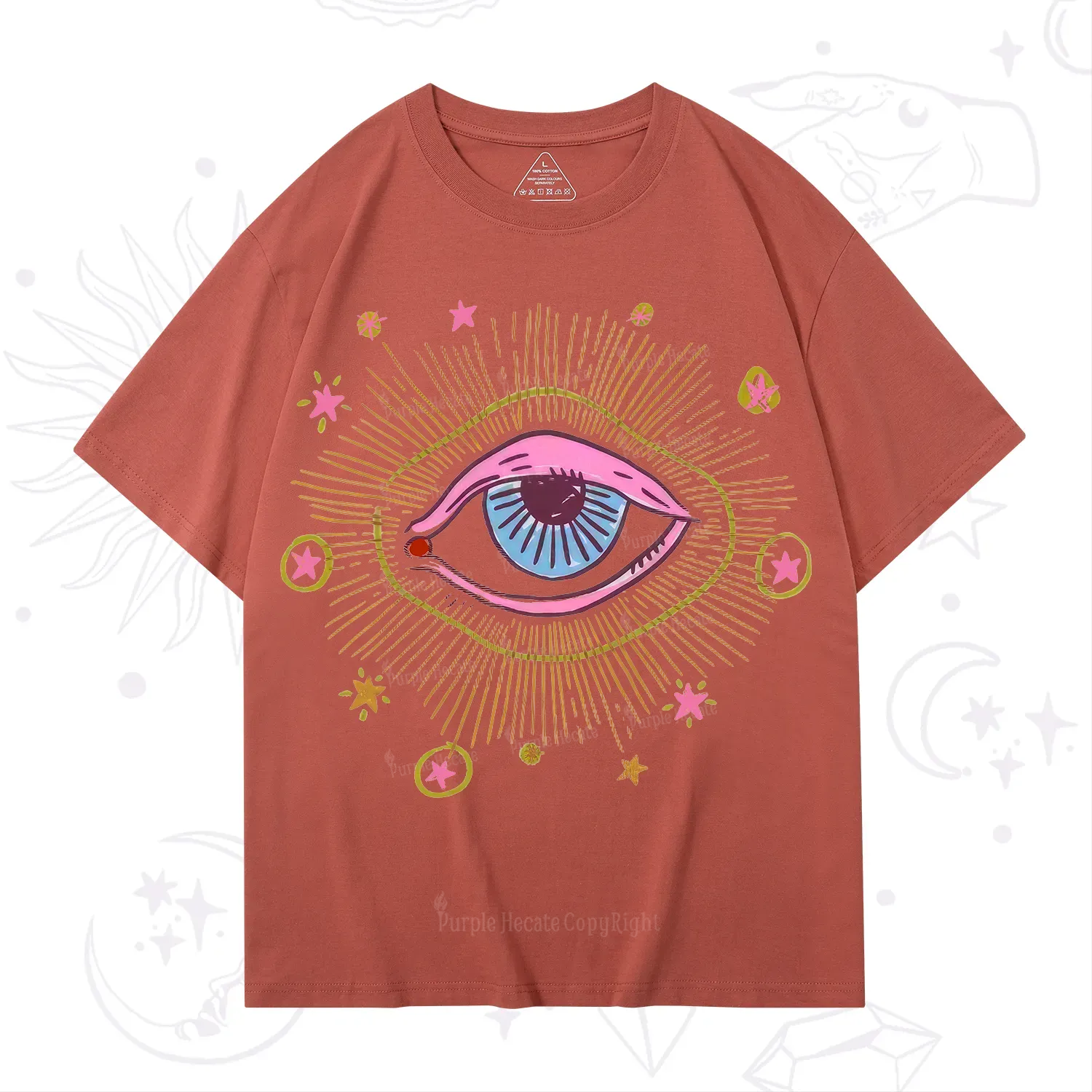 Purplehecate Mystic Gaze Evil Eye Protection T-Shirt