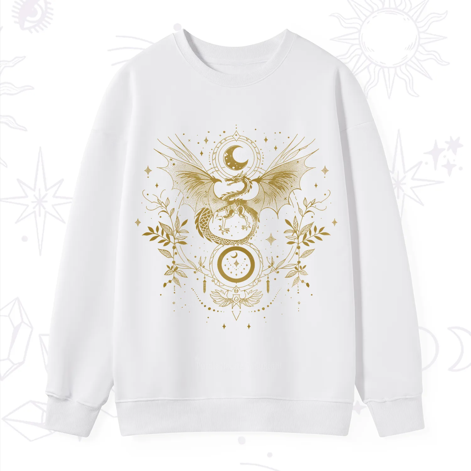 Purplehecate Celestial Dragon Moon Phase Sweatshirt