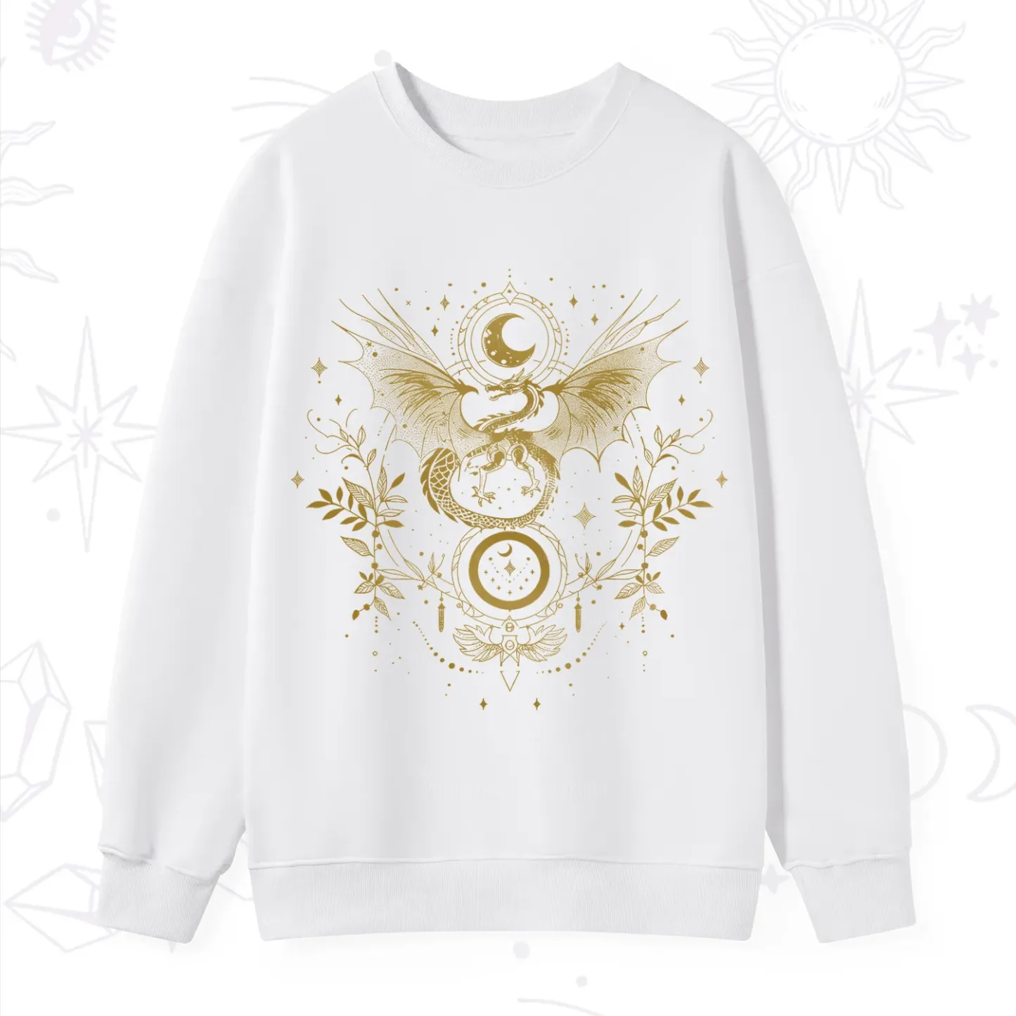 Purplehecate Celestial Dragon Moon Phase Sweatshirt