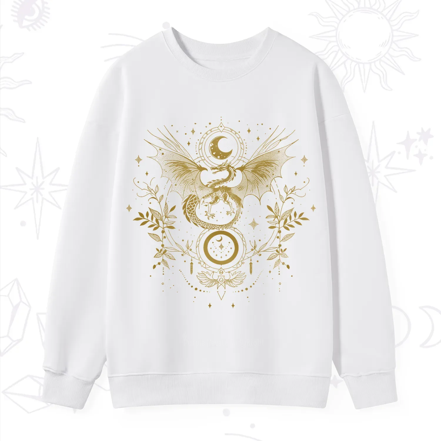 Purplehecate Celestial Dragon Moon Phase Sweatshirt