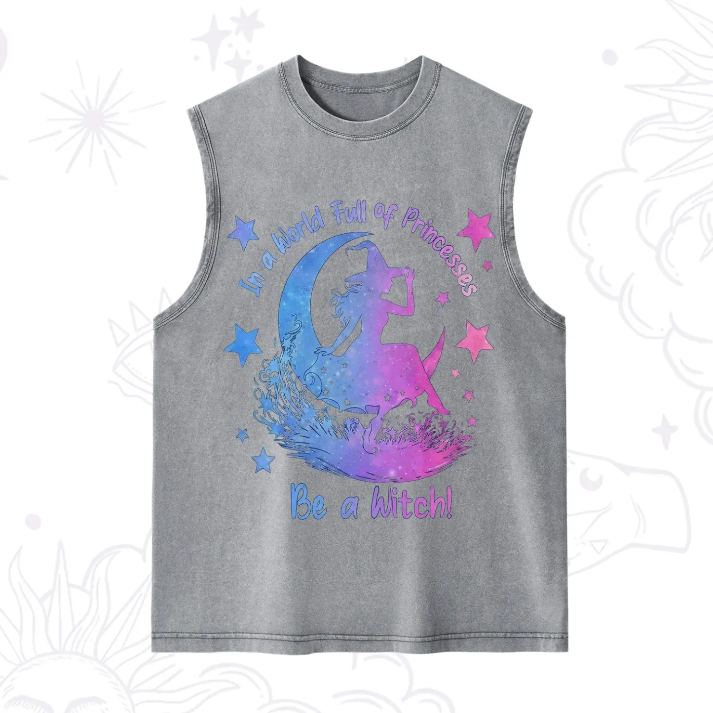 Purplehecate In a World Full of Princesses be a Witch Washed Tank