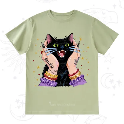 Purplehecate Feral Cat Magic T-Shirt