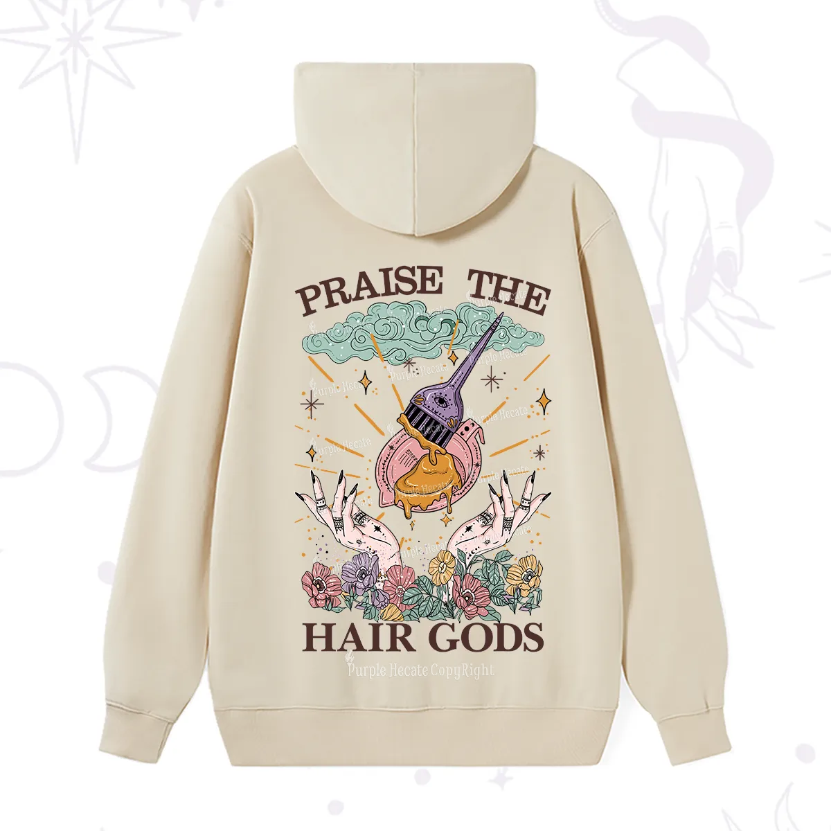 Purplehecate Praise The Hair Gods Hoodie