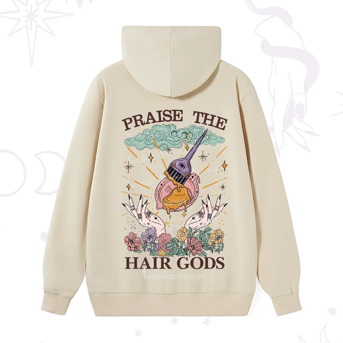 Purplehecate Praise The Hair Gods Hoodie