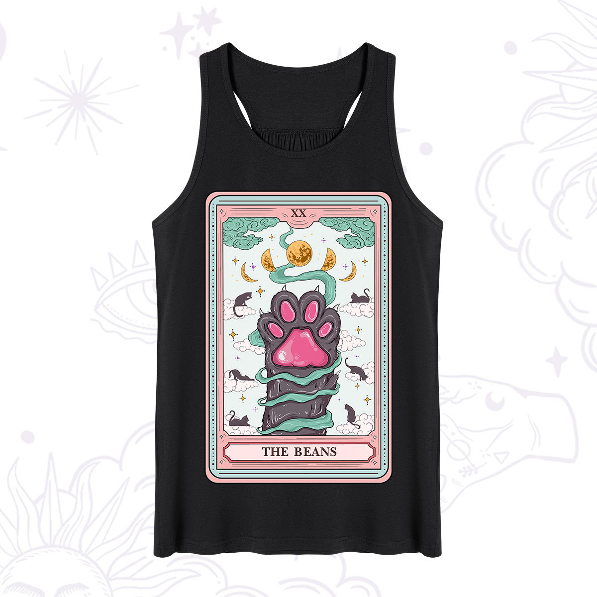 Purplehecate The Beans Cat Tarot Tank