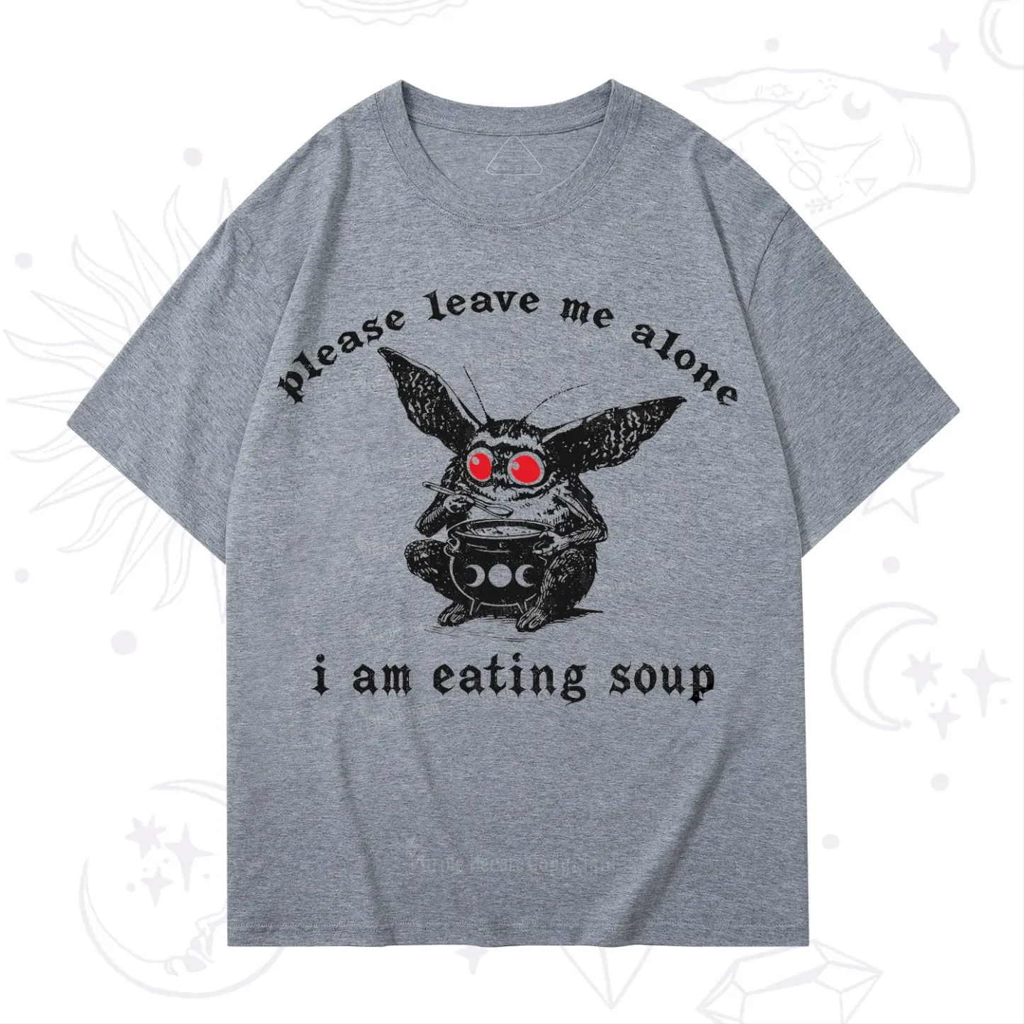 Purplehecate Mothman Eating Soup T-Shirt