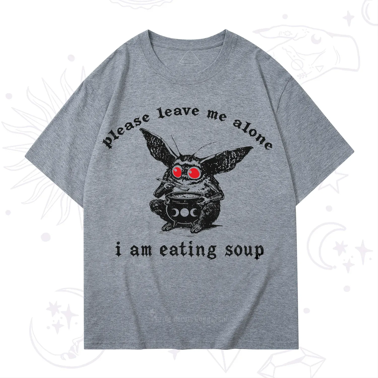 Purplehecate Mothman Eating Soup T-Shirt