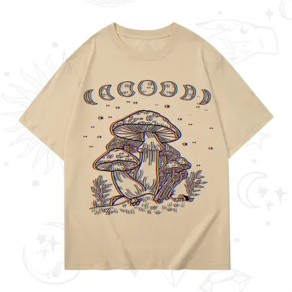 Purplehecate Mushroom and Moon T-Shirt