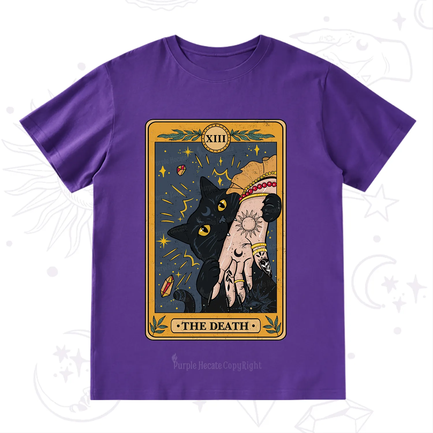 Purplehecate The Death Tarot Card T-Shirt