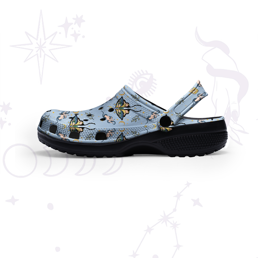Purplehecate Mystical Moth Rubber Clogs
