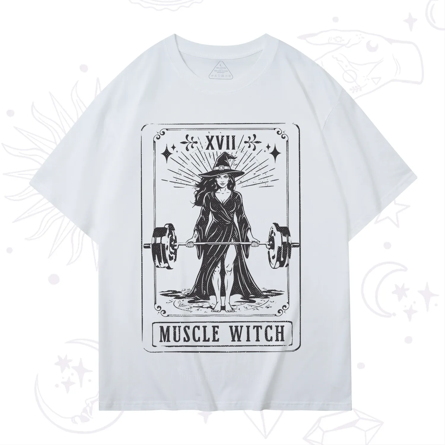 Purplehecate The Muscle With Tarot T-Shirt