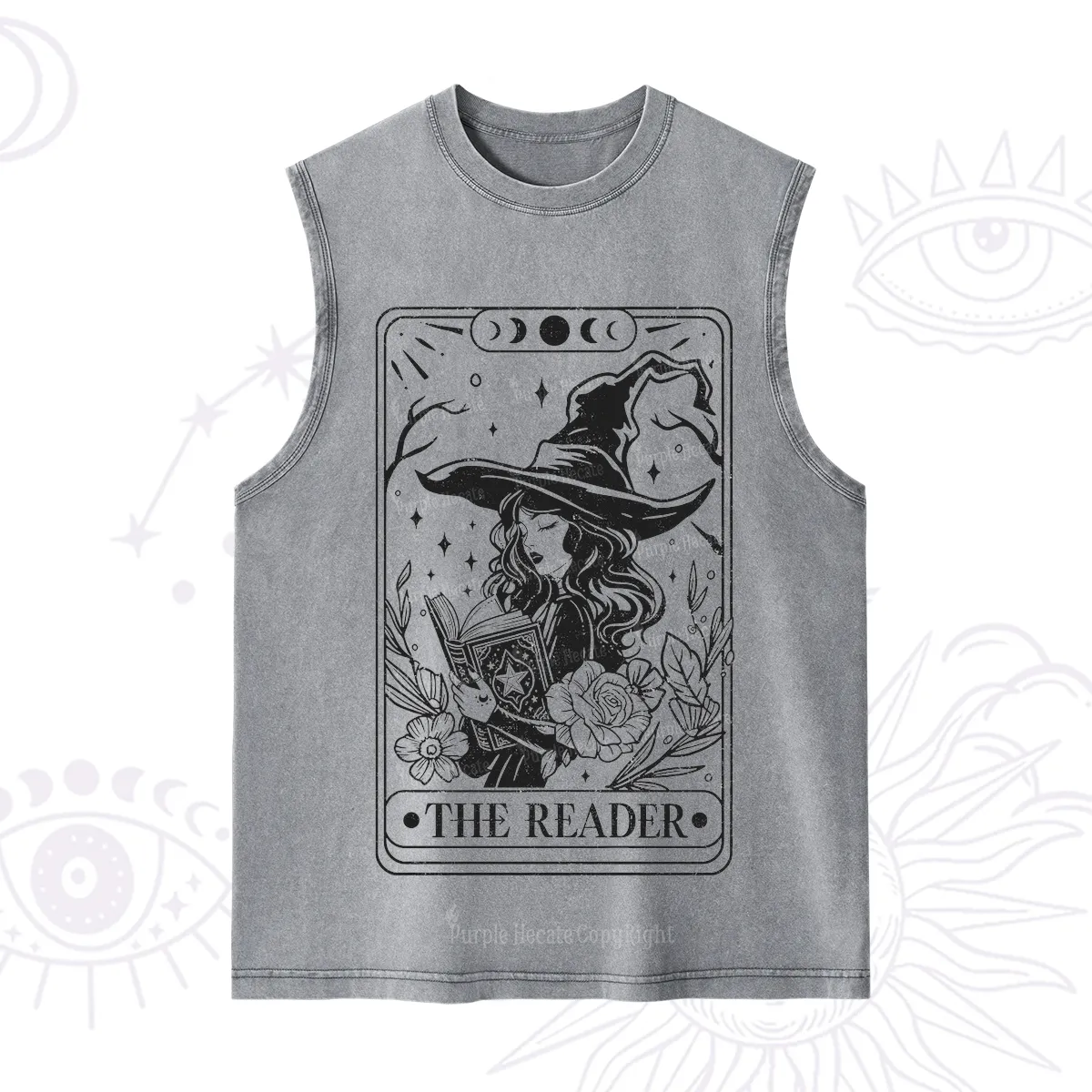 Purplehecate The Witch Reader Tarot Washed Tank