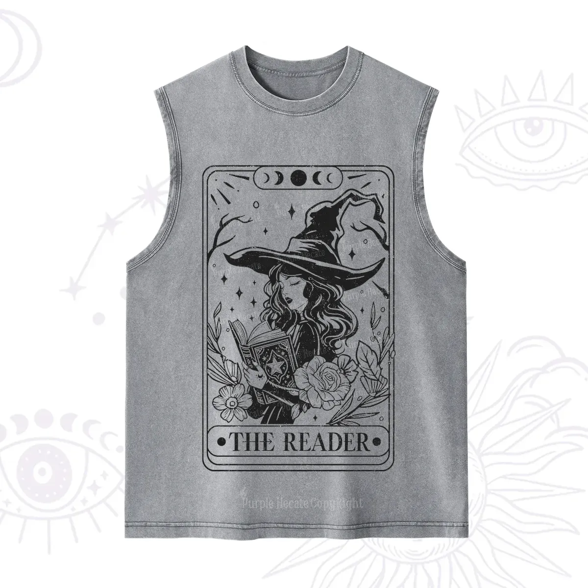 Purplehecate The Witch Reader Tarot Washed Tank