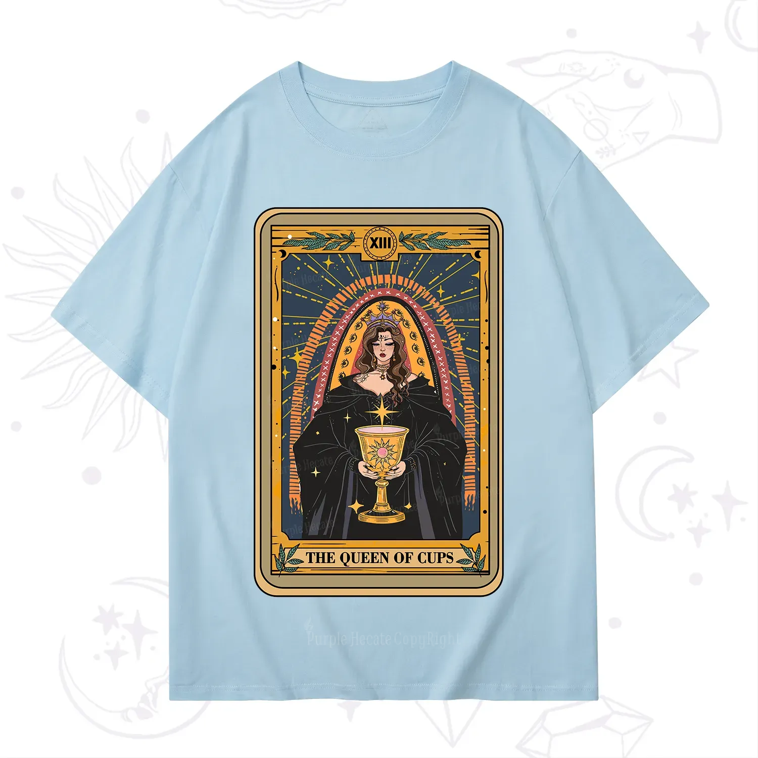 Purplehecate The Queen of Cups Tarot T-Shirt