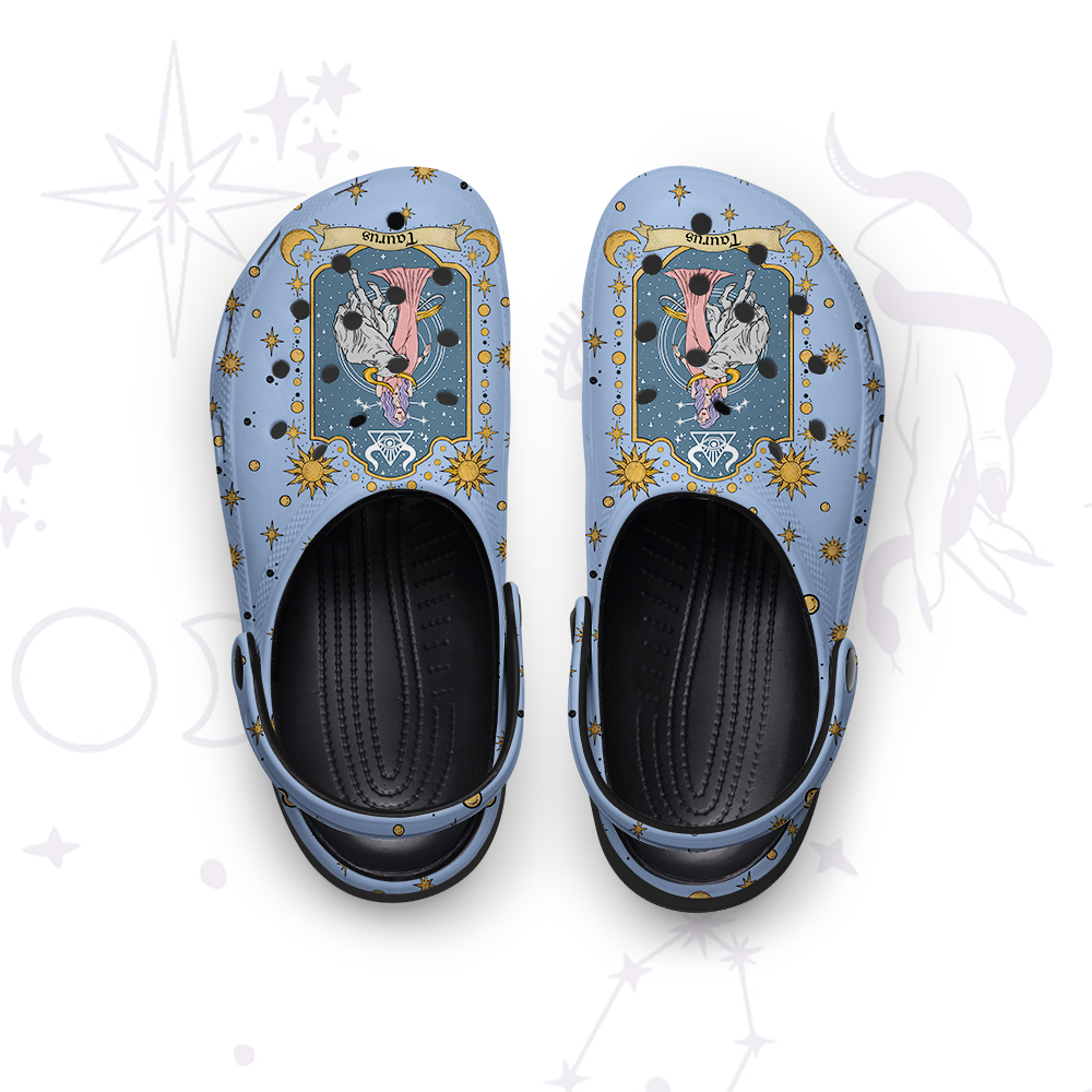 Purplehecate Taurus Zodiac Rubber Clogs