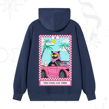 Purplehecate The Cool Cat Vibes Tarot Hoodie