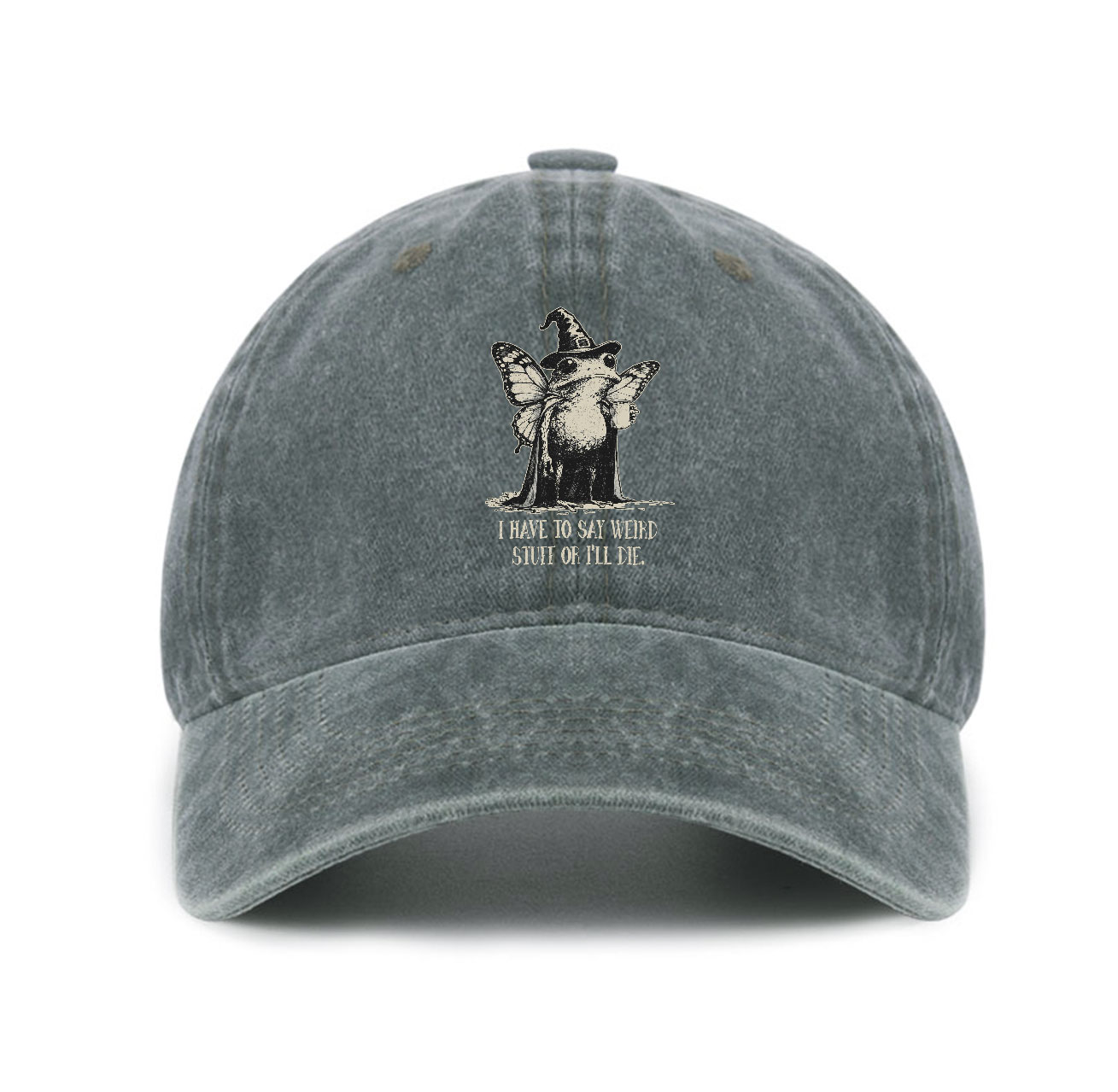 Purplehecate I Have to Say Weird Stuff Or I'll Die Baseball Cap