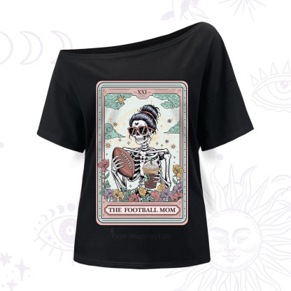 Purplehecate The Football Mom Tarot One Shoulder T-Shirt