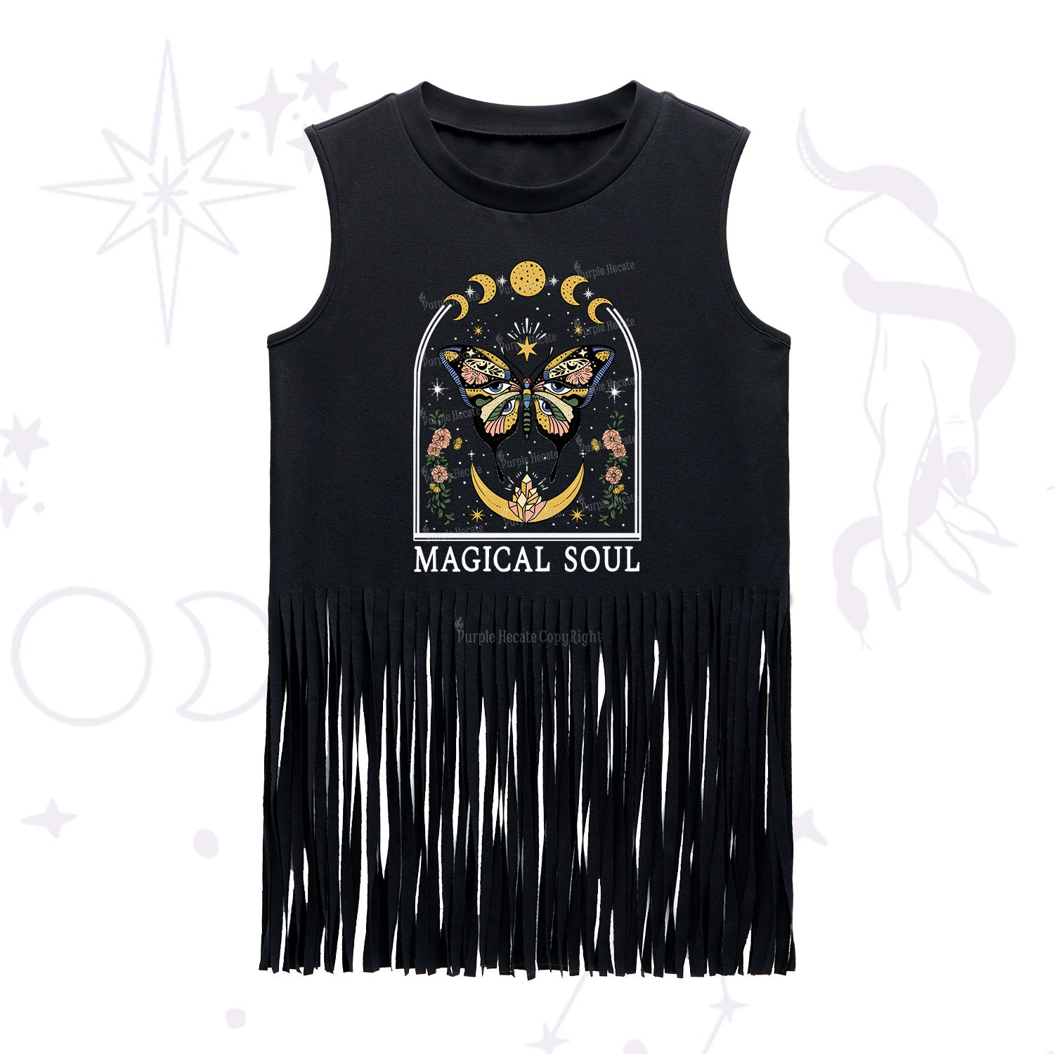 Purplehecate Magical Soul Fringe Tank Top