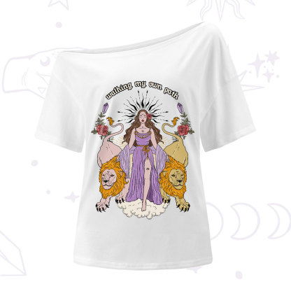 Purplehecate The Goddess Walking My Own Path One-Shoulder T-Shirt