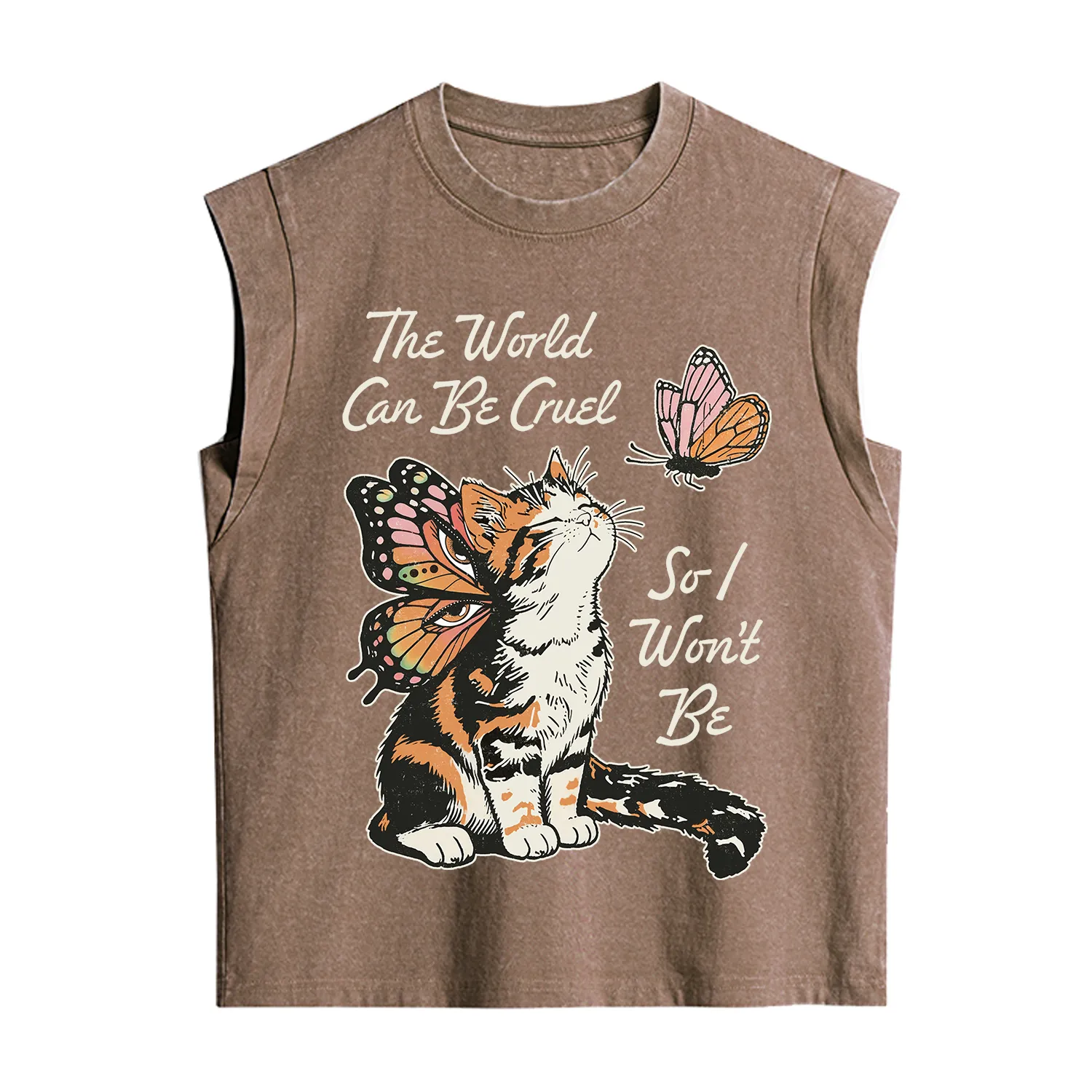 Purplehecate The World Can Be Cruel So I Won't Be Vintage Washed Tank