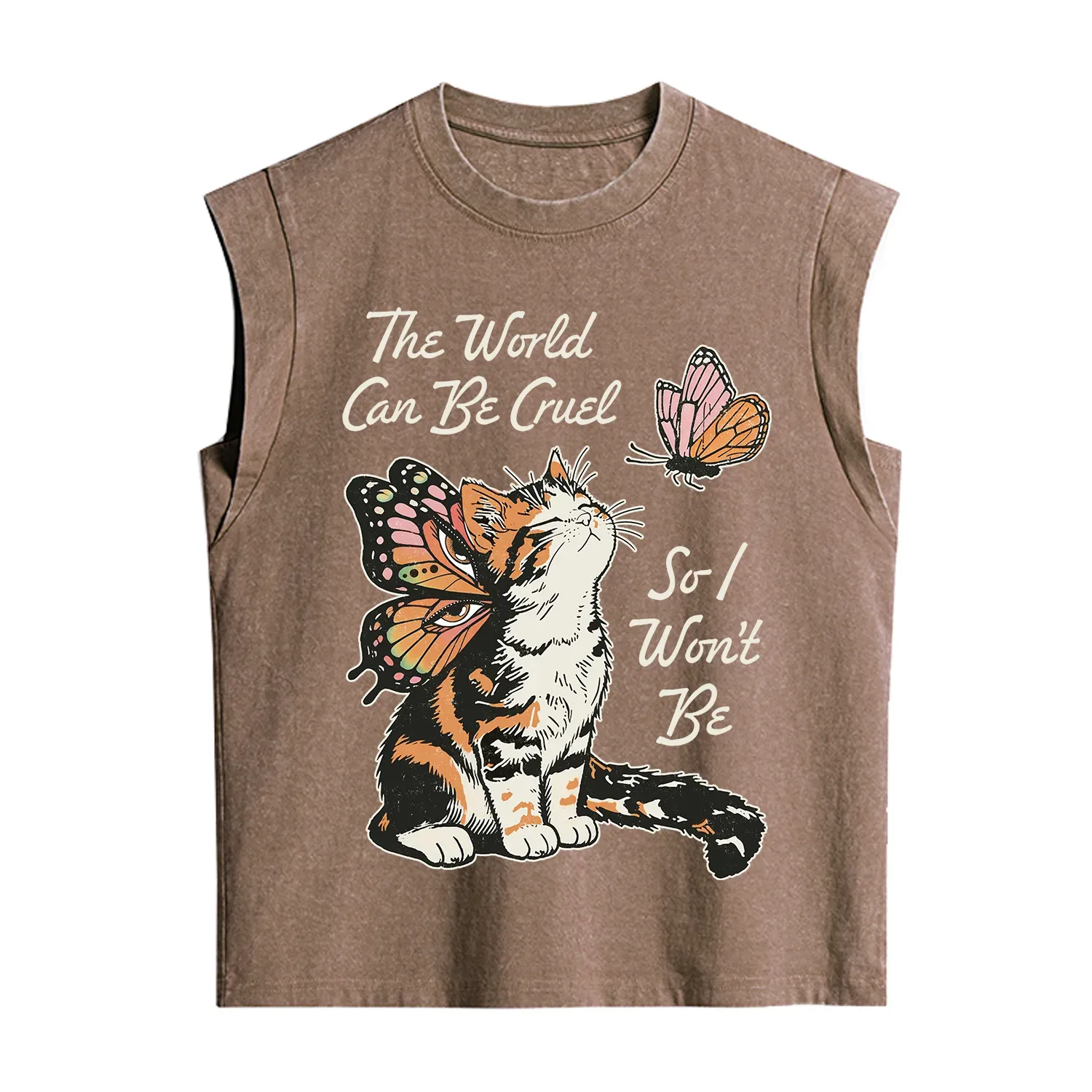 Purplehecate The World Can Be Cruel So I Won't Be Vintage Washed Tank