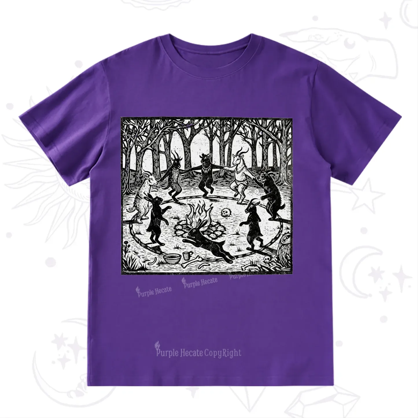 Purplehecate Woodland Rites of the Black Goat T-Shirt