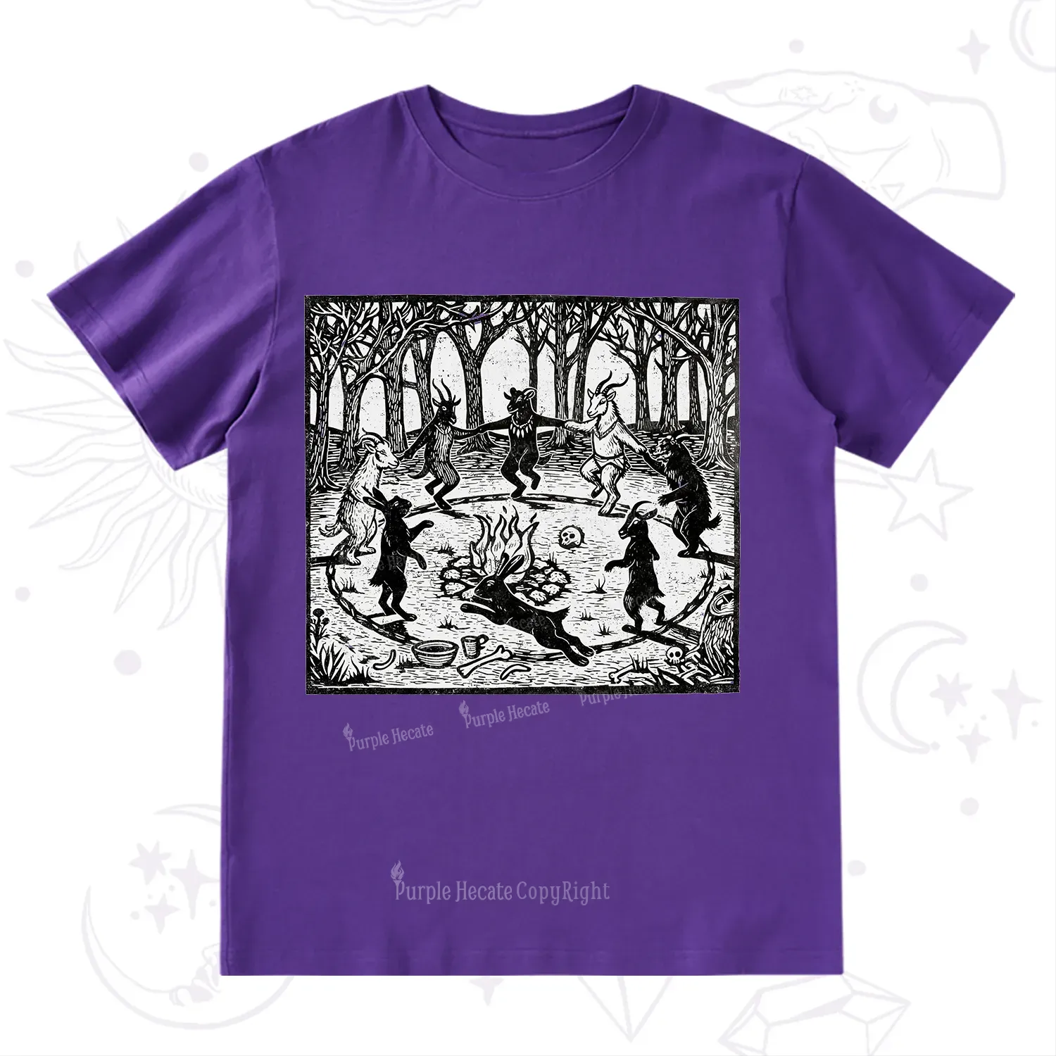 Purplehecate Woodland Rites of the Black Goat T-Shirt