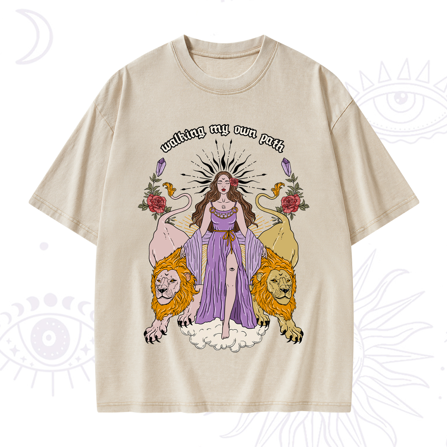Purplehecate The Goddess Walking My Own Path Washed T-Shirt