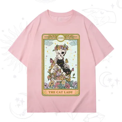Purplehecate The Cat Lady Skeleton Tarot T-Shirt