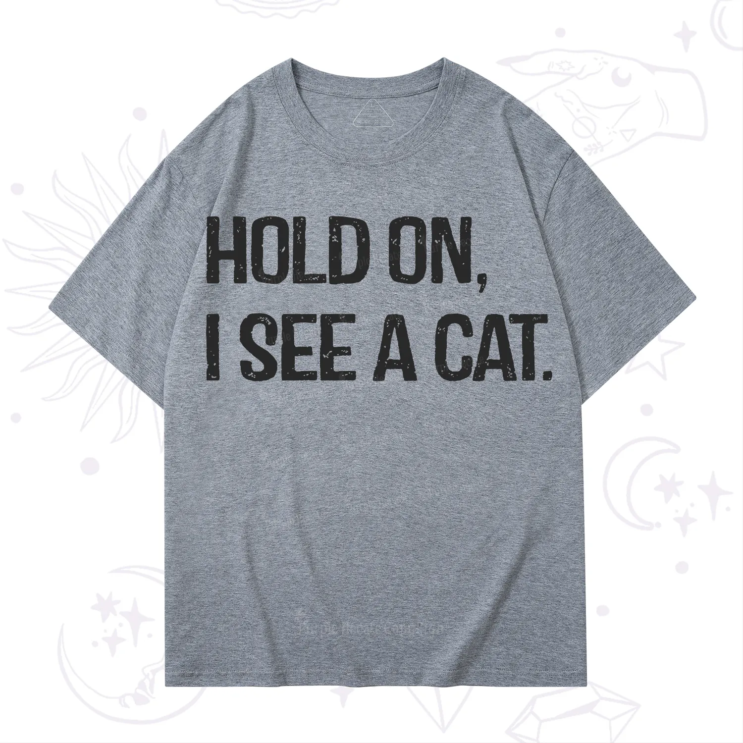 Purplehecate Hold on I See A Cat T-Shirt