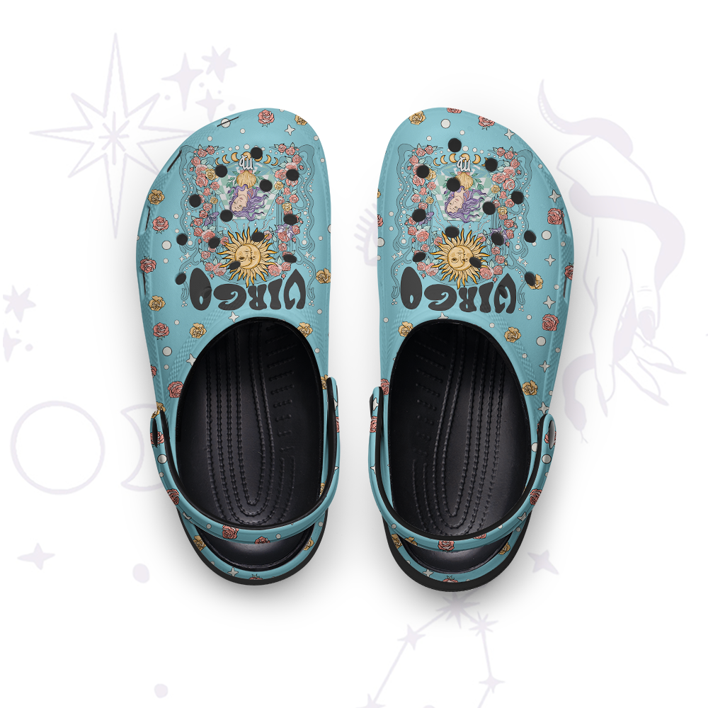 Purplehecate Virgo Spirit Zodiac Rubber Clogs