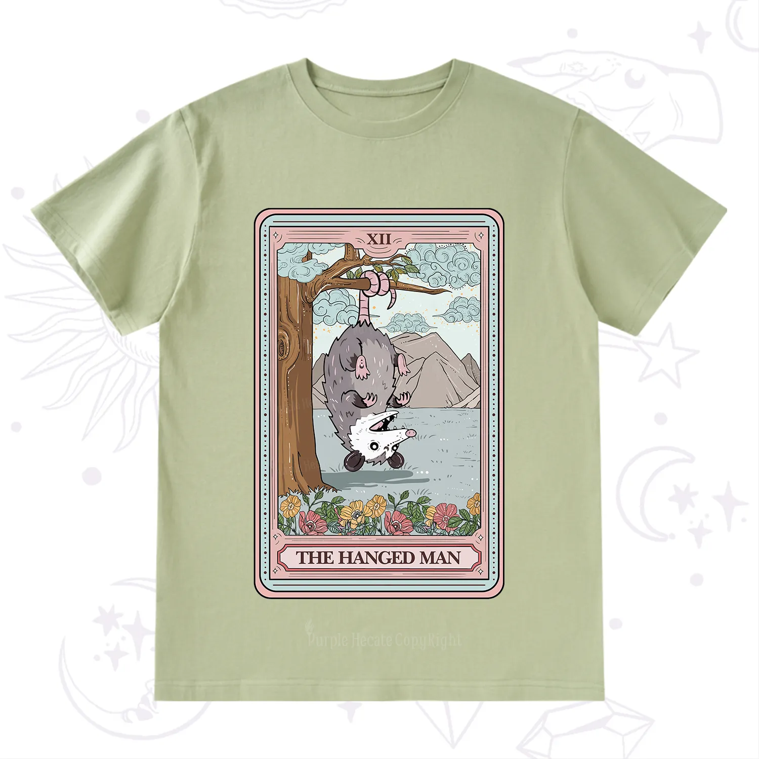 Purplehecate The Hanged Man Tarot Opossum T-Shirt