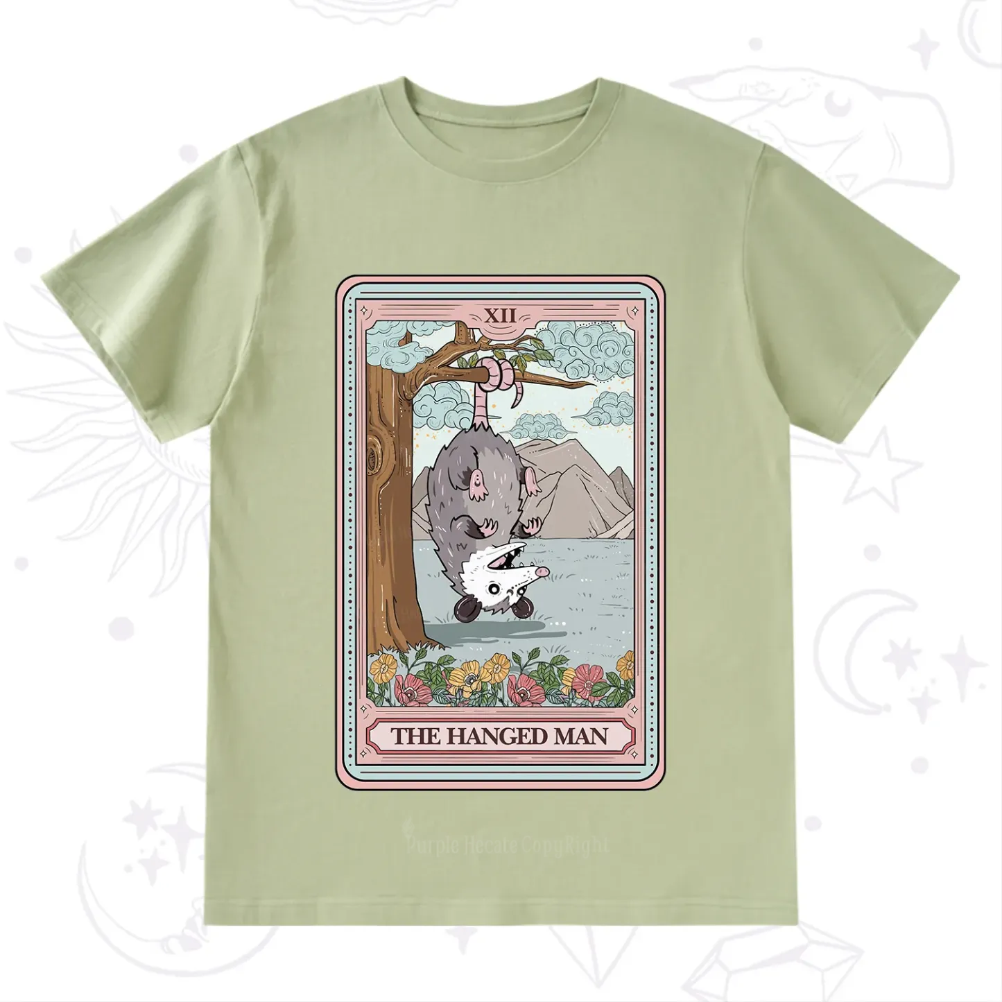 Purplehecate The Hanged Man Tarot Opossum T-Shirt