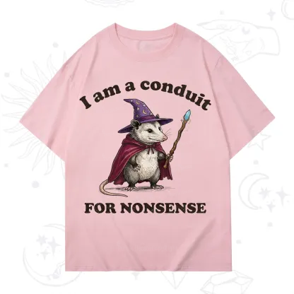 Purplehecate I Am A Conduit for Nonsense Possum T-Shirt