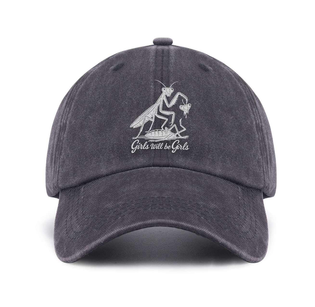 Purplehecate Girls Will Be Girls Praying Mantis Baseball Cap