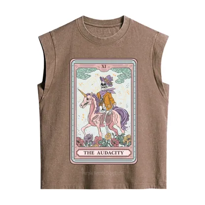 Purplehecate The Audacity Tarot Card Vintage Washed Tank