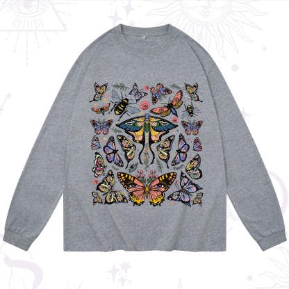 Purplehecate Mystical Butterfly & Moth Long Sleeve T-Shirt