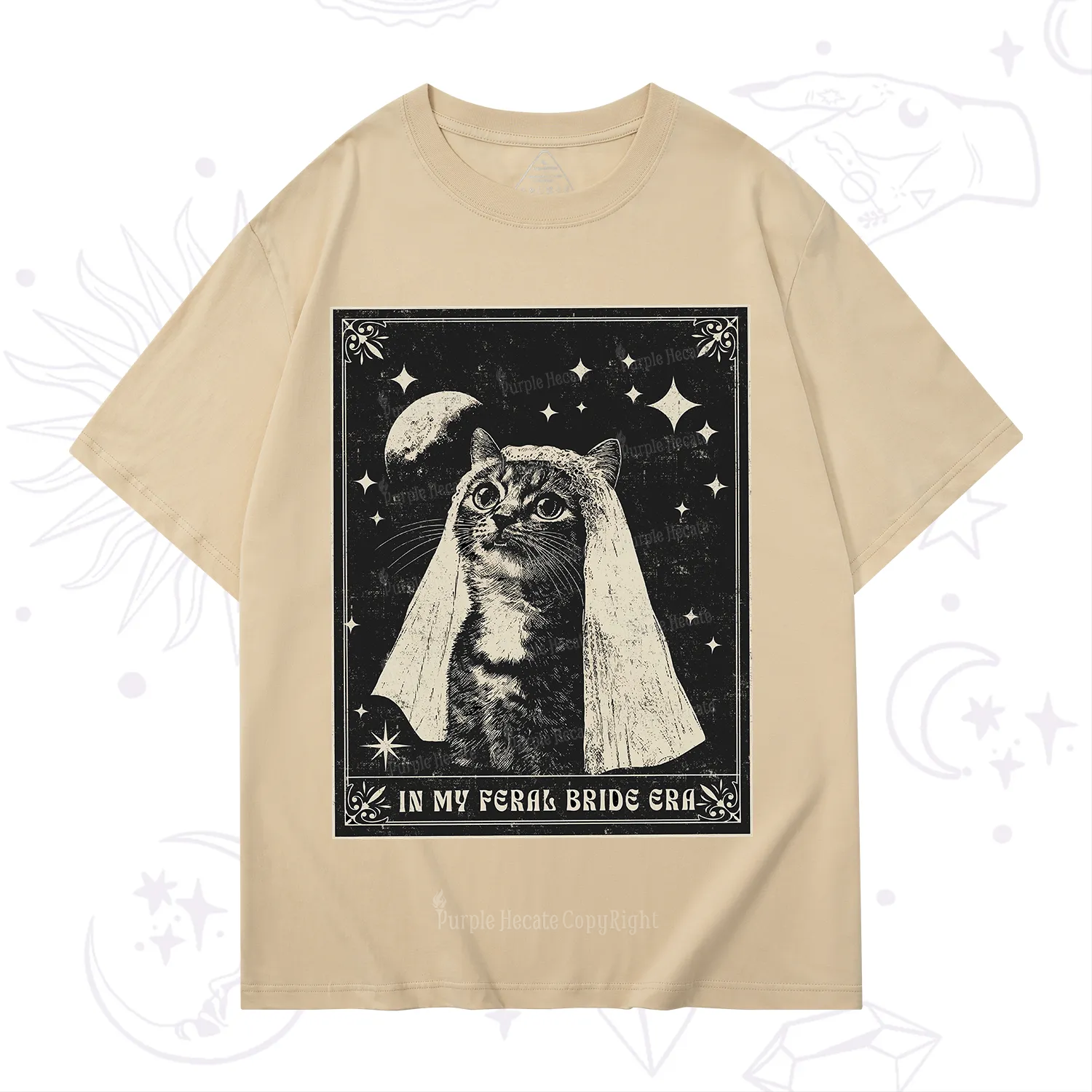 Purplehecate Cat In My Feral Bride Era Bachelorette T-Shirt