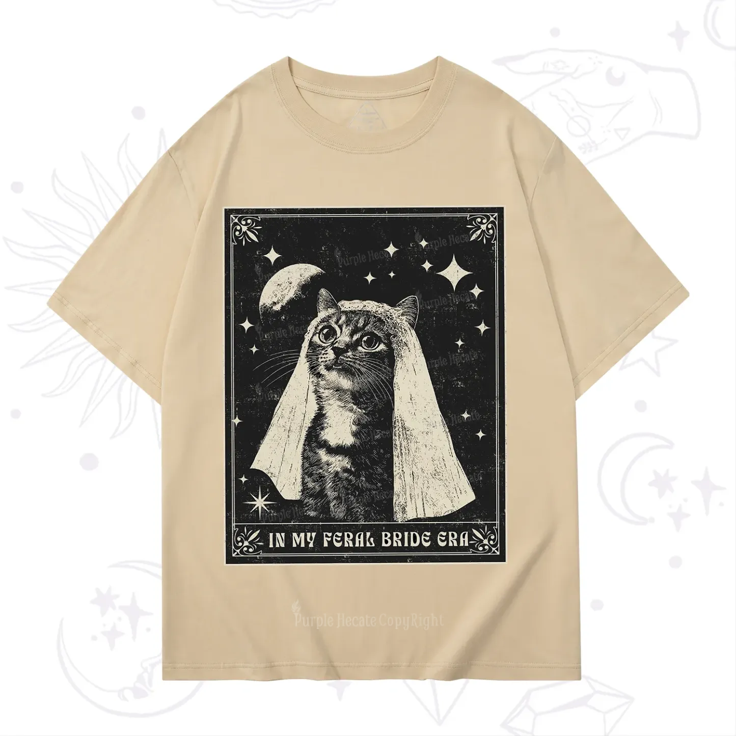 Purplehecate Cat In My Feral Bride Era Bachelorette T-Shirt