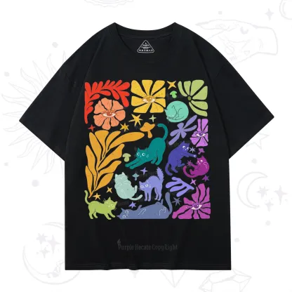 Purplehecate Rainbow Pride Cats T-Shirt