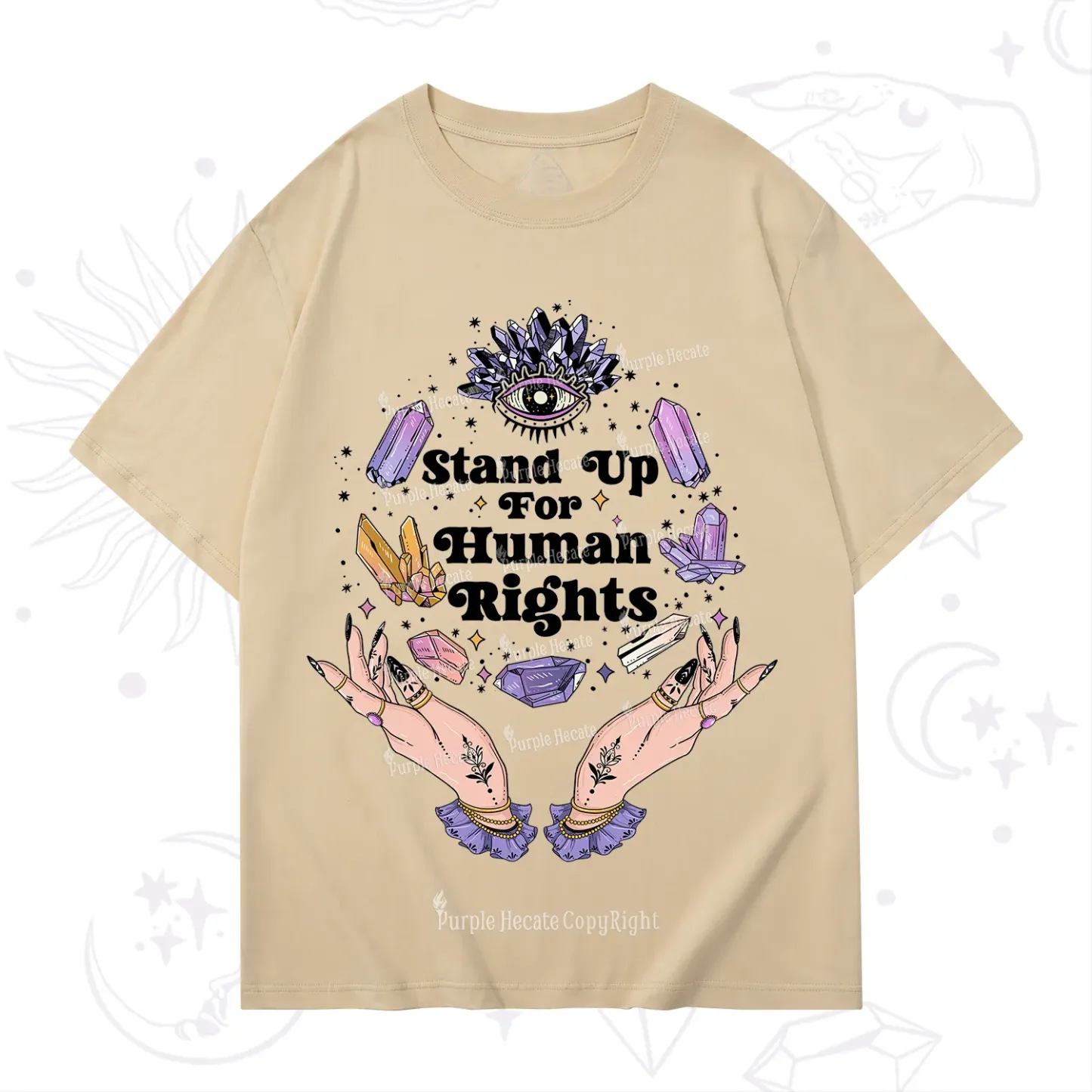 Purplehecate Stand Up For Human Rights T-Shirt