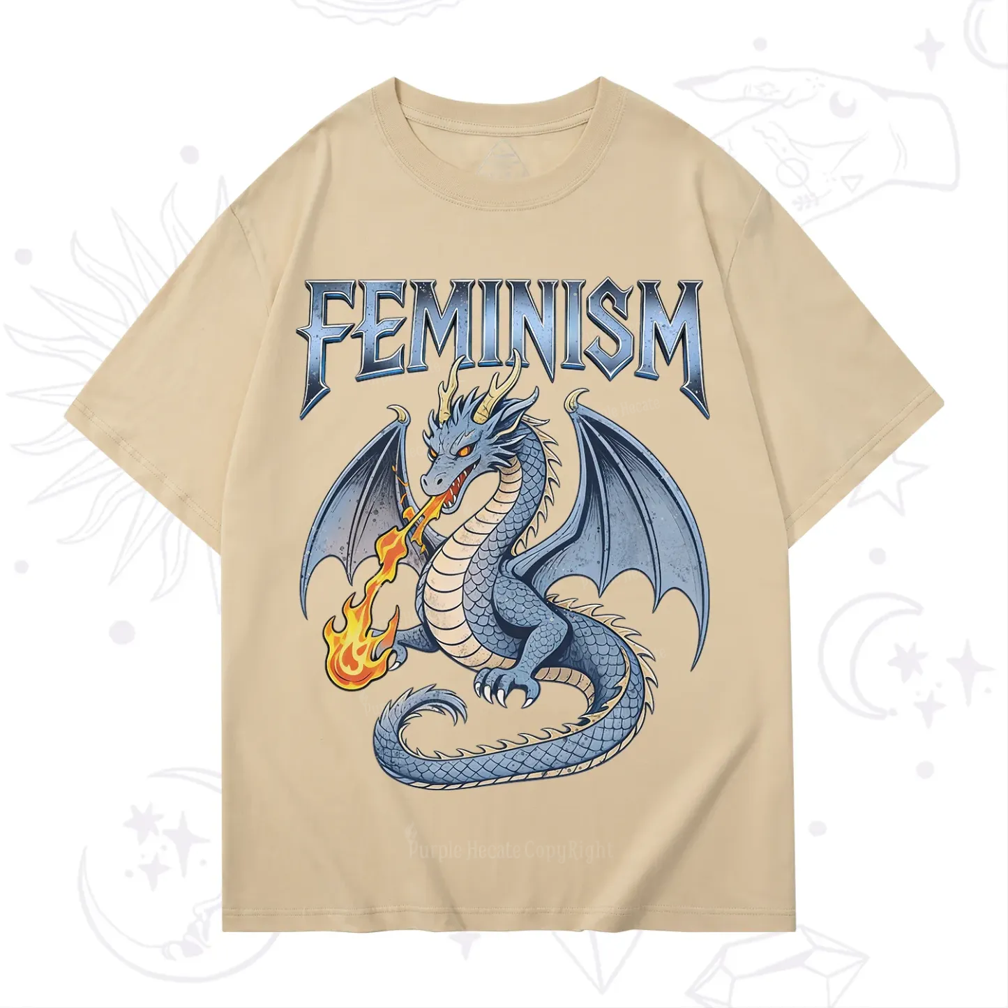 Purplehecate Feminism Dragon Fantasy T-Shirt
