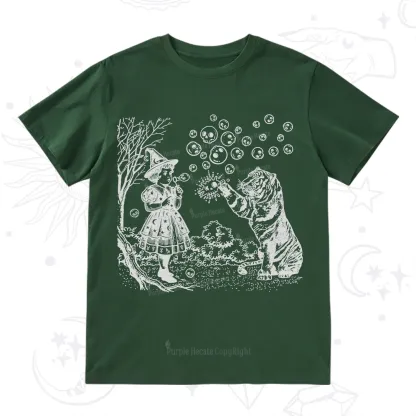 Purplehecate Girl and Tiger T-Shirt