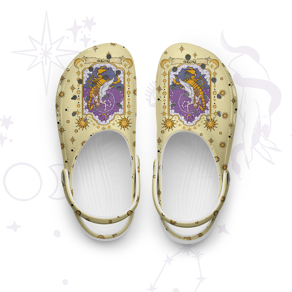 Purplehecate Scorpio Zodiac Rubber Clogs