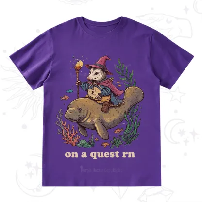 Purplehecate Opossum Wizard on Sea Quest T-Shirt